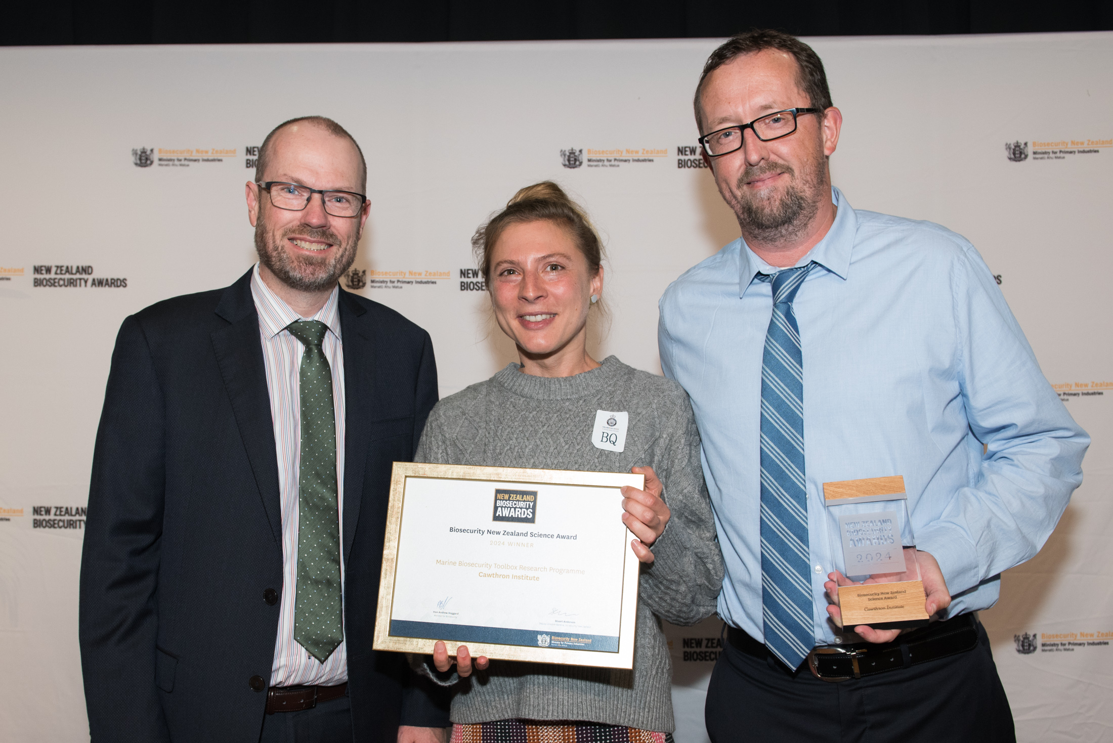 Winner: Cawthron Institute - Marine Biosecurity Toolbox Research Programme