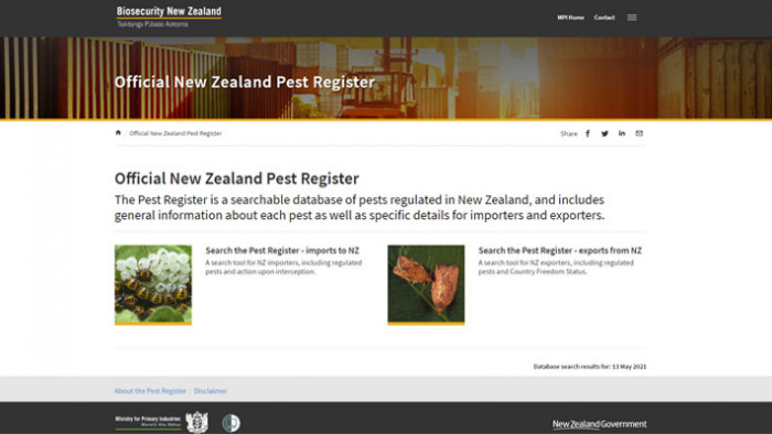 Official New Zealand Pest Register - Biosecurity NZ