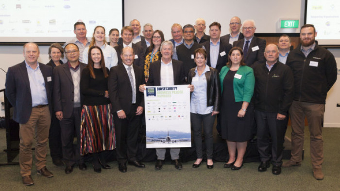 Biosecurity Bus Pledge members group photo 2019
