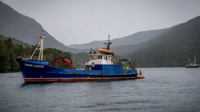 Service Vessel in Fiordland